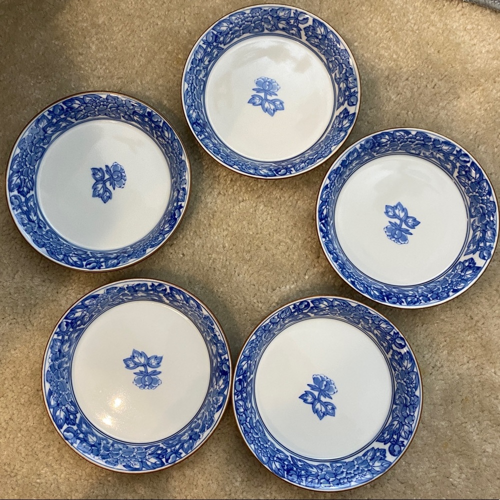 Set of 5 vintage Japanese dishes